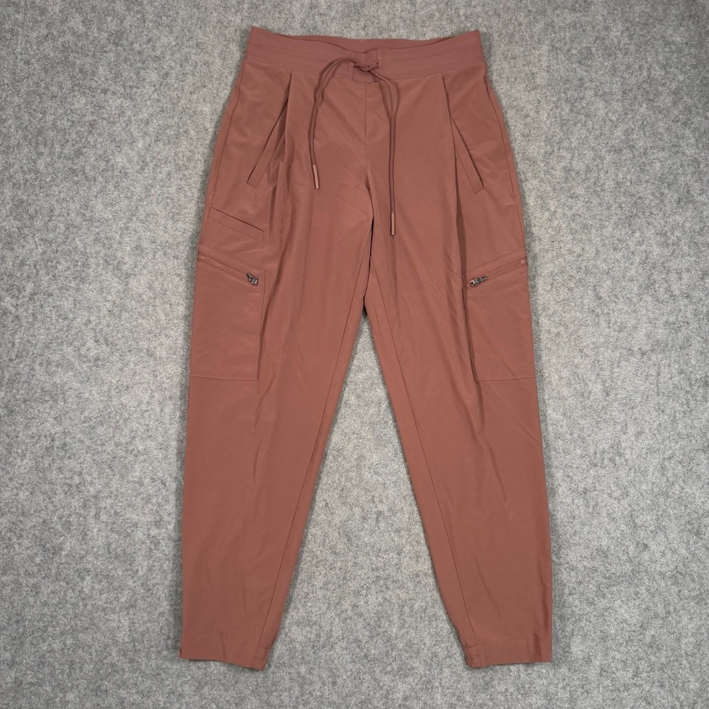 Athleta Hearth Rose Brown Venture Cropped Ankle Jogger Pants Women's Size 4